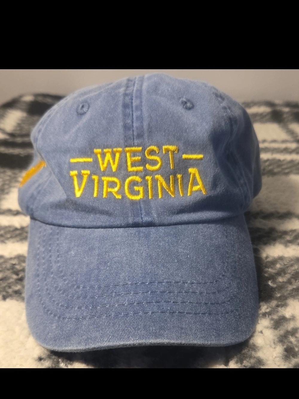 Port & Company Embroidered Blue Baseball Cap West Virginia